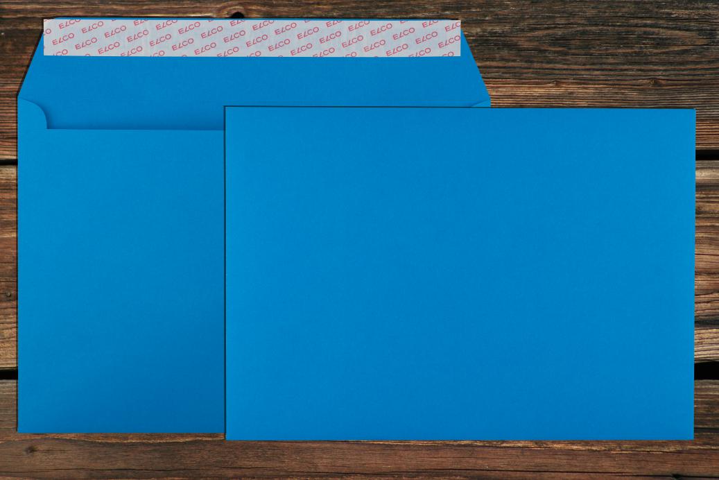 Briefhüllen C4 229x324 mm Haftklebend Königsblau 120 g/qm